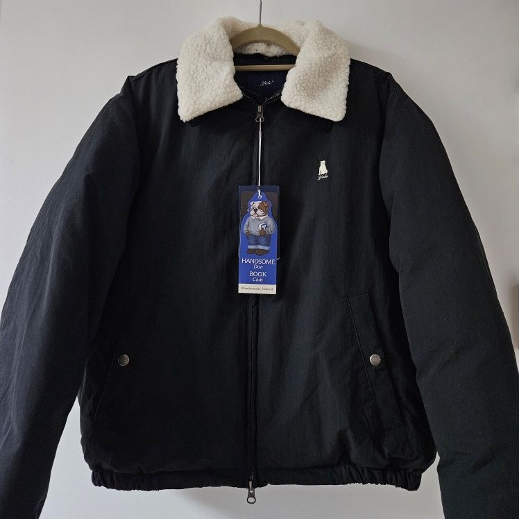 ★YALE★Detachable Boa Short Puffer Jacket★ MUSINSA | YALE Detachable Boa Short Puffer Jacket_Navy
