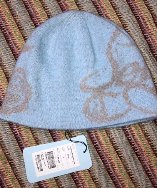 MUSINSA | CAVISH CLASSIC ROSE BEANIE BLUE(CV2EFUAB31A)