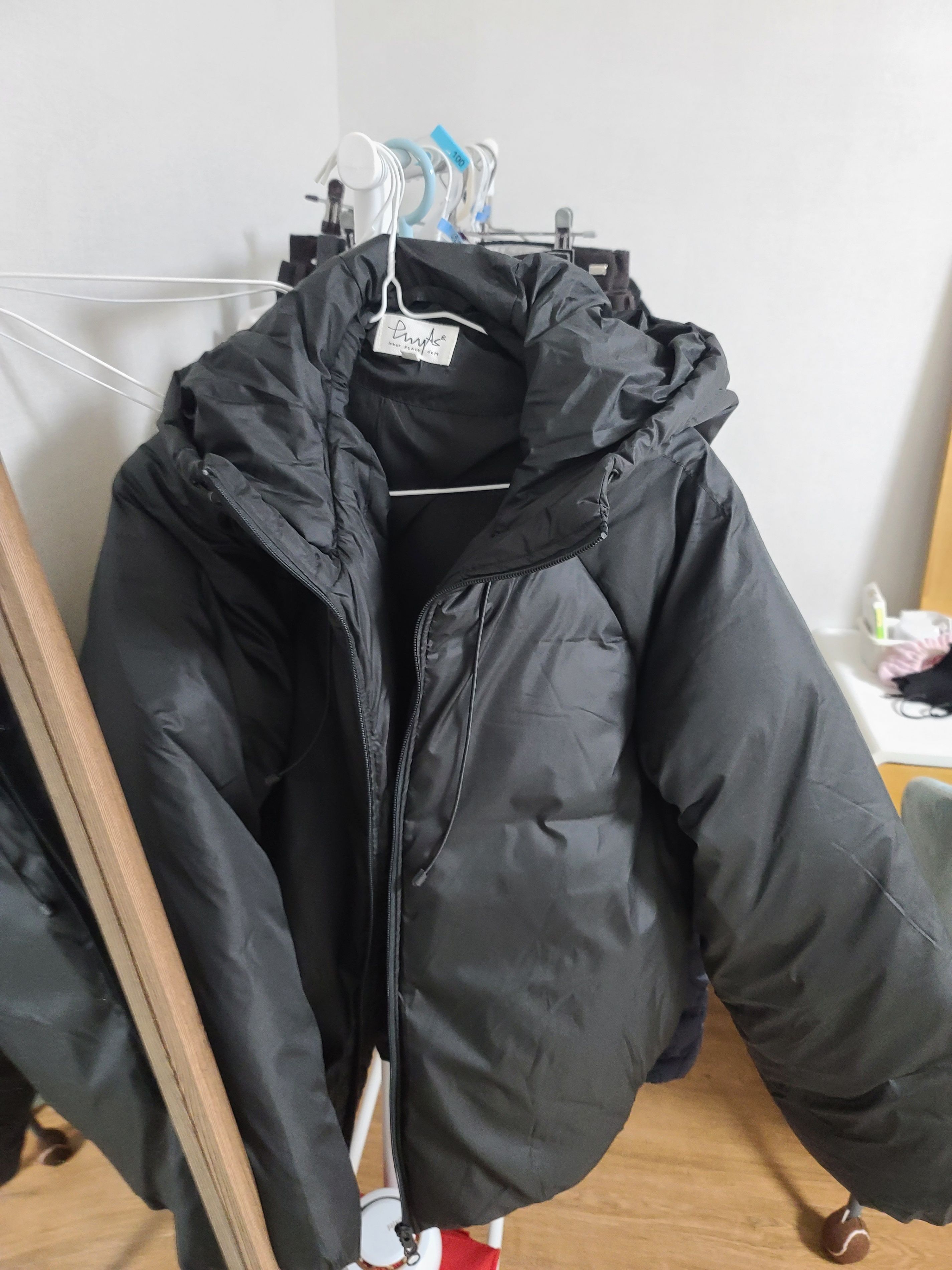 MUSINSA | PHYPS BEAR PUFFER JACKET_BLACK