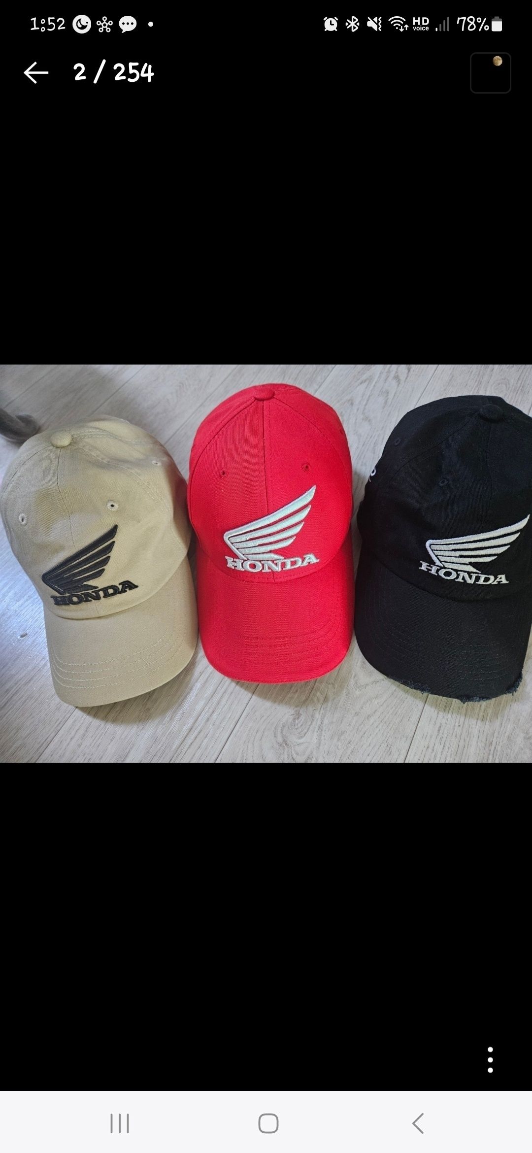MUSINSA公式 | Honda Motorcycle Honda Wing logo basic Cap Black