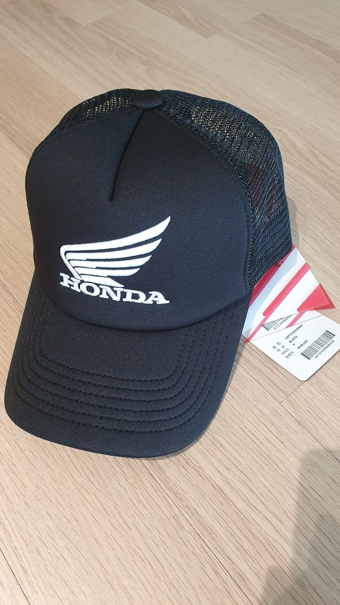 キャップ HONDA MOTORCYCLE KOREA Honda Wing logo basic Cap Black 韓国Honda Motorcycle】Honda Vintage Original Wing logo Cap