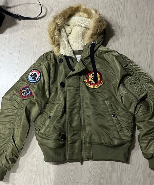 MUSINSA公式 | TIMCOMIX パッチド MA-1 フードパーカー デッキ