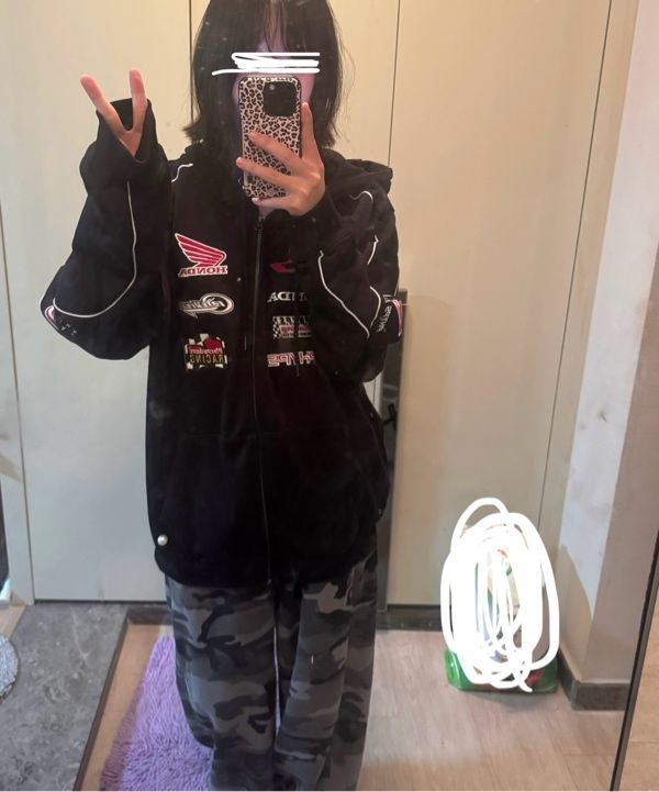 MUSINSA公式 | PHYPS MOTORCYCLE Honda Multi Graphic Patch Hoodie