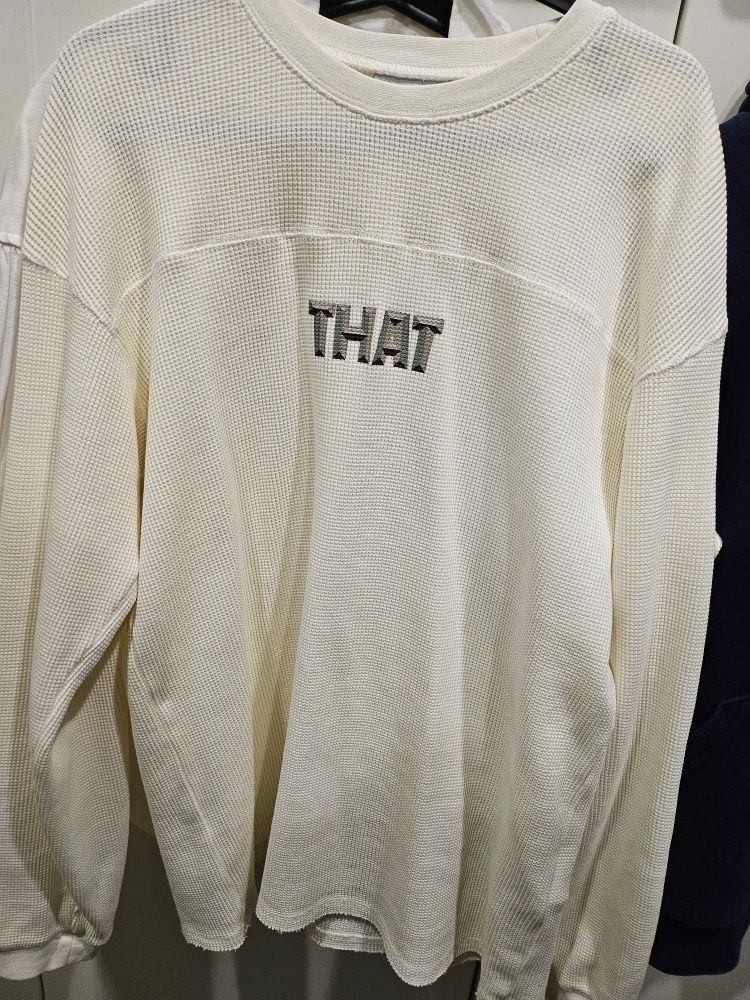 【THISISNEVERTHAT】THAT Waffle L/S Tee Ivory THAT Waffle L/S Tee – thisisneverthat® JP
