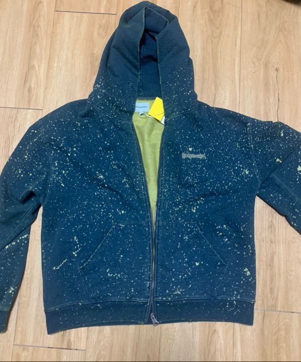 さらに100円引き◆thisisneverthat◆Indigo Dyed Zip Up Hoodie Indigo Dyed Zip Up Hoodie - thisisneverthat®
