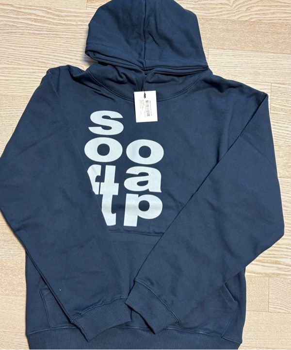 MUSINSA | THE COLDEST MOMENT TCM soft soap hoodie (navy)