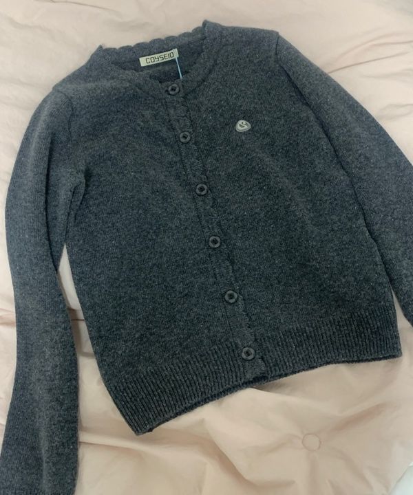 coyseio flower button cardigan グレー MUSINSA公式 | COYSEIO FLOWER BUTTON CARDIGAN GREY