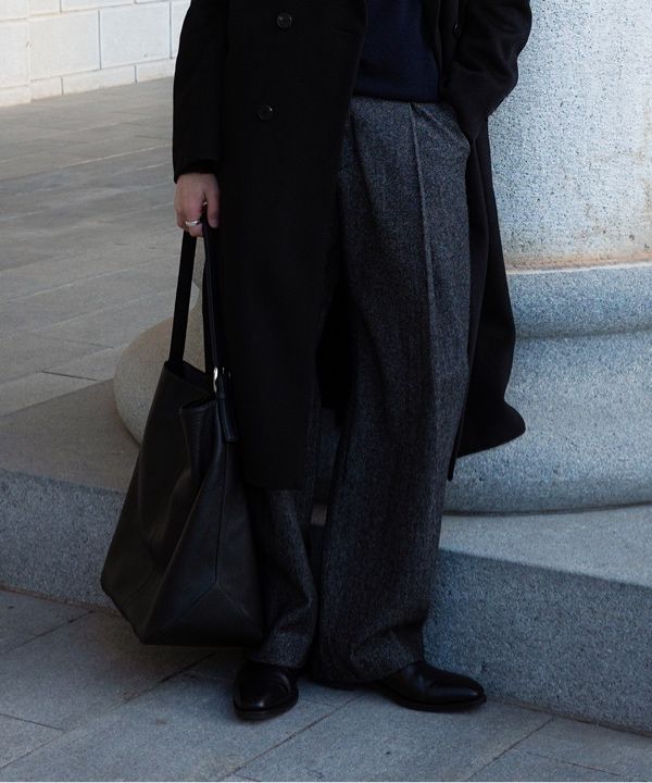 ★COOR★ Essential Wool Trousers (Black) MUSINSA | COOR Essential Wool Trousers (Black)
