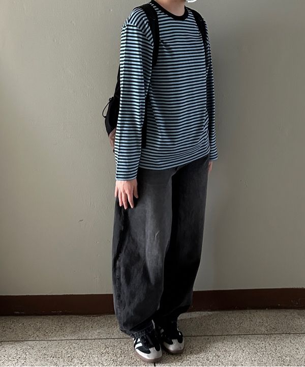 Tシャツ・カットソー THE COLDEST MOMENT TCM online long sleeve charcoal MUSINSA公式 | THE COLDEST MOMENT TCM stable long sleeve