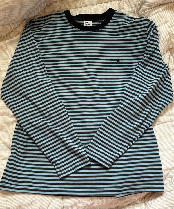 Tシャツ・カットソー THE COLDEST MOMENT TCM colling long sleeve sky blue MUSINSA | THE COLDEST MOMENT TCM mini logo stripe long