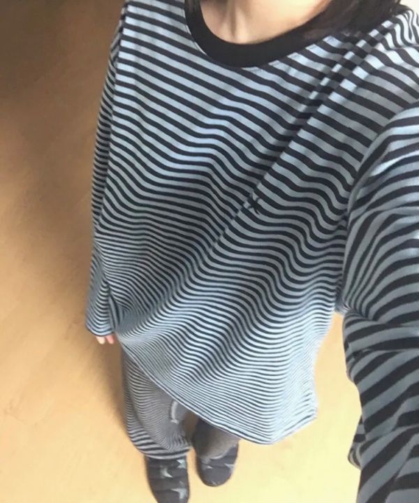 Tシャツ・カットソー THE COLDEST MOMENT TCM colling long sleeve sky blue MUSINSA | THE COLDEST MOMENT TCM mini logo stripe long