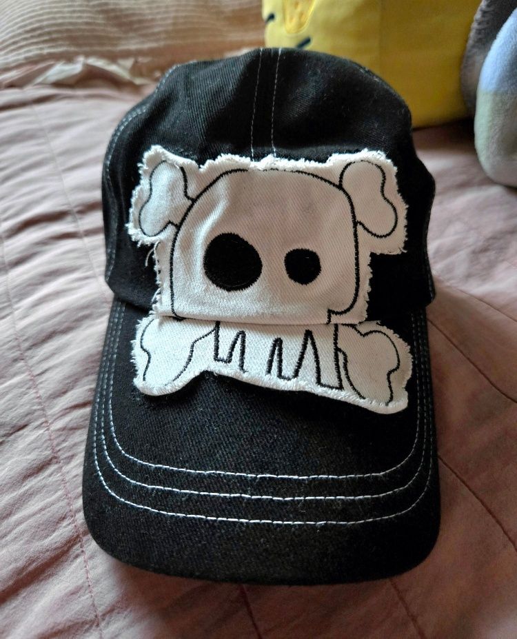 MUSINSA公式 | WEBHOUSE カワイ スカル ダメージ キャップ - ブラック