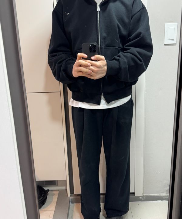 【COOR】 Minimal Cotton Hooded Zip Up Jumper / 追跡付 COOR】 Minimal Cotton Hooded Zip Up Jumper / 追跡付 (COOR