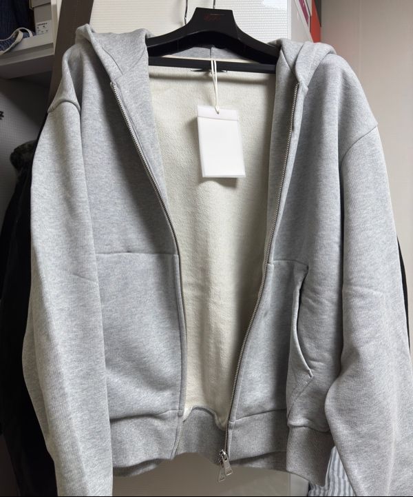 【COOR】Minimal Cotton Hooded Zip Jumper Melange Grey MUSINSA | COOR Minimal Cotton Hooded Zip Jumper (Melange Grey)