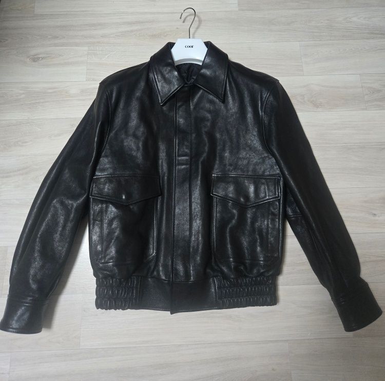 MUSINSA公式 | COOR ベジタブルレザー A-2 ジャケット (ブラック)