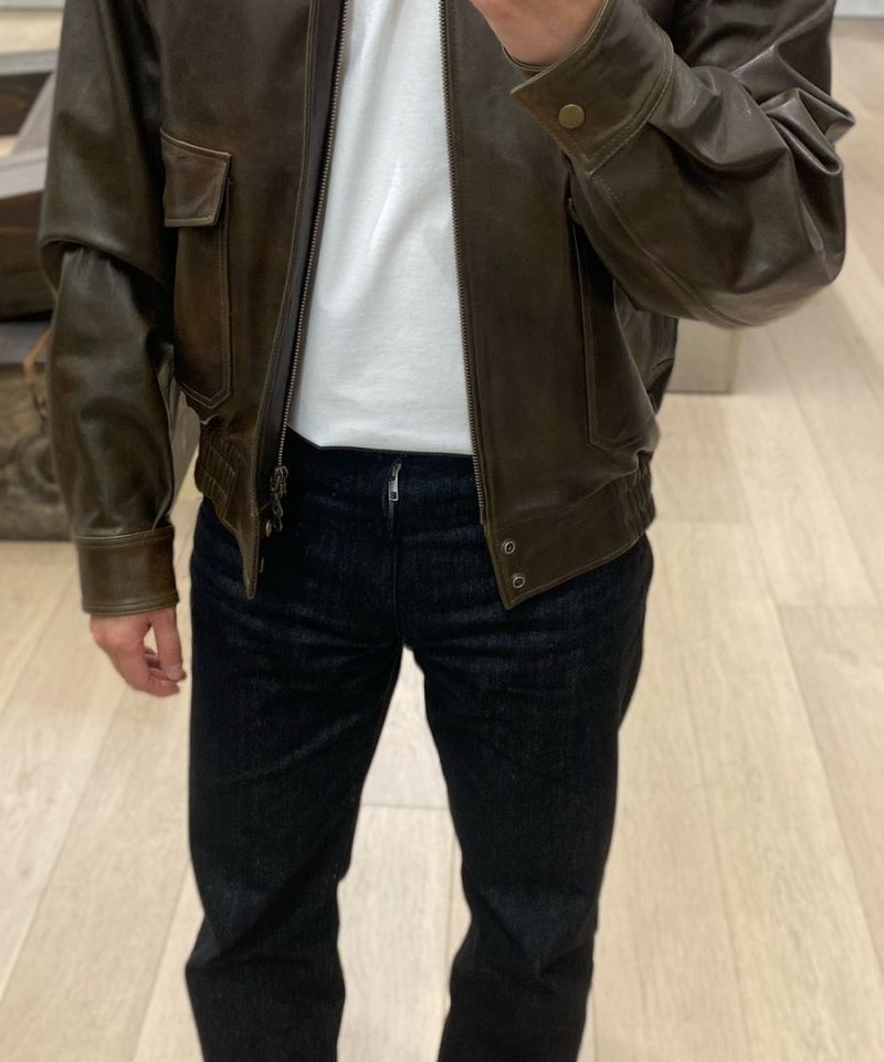 【COOR】人気/ジャケット ★ Vegetable Leather A-2 Jacket ★ COOR】 Vegetable Leather A-2 Jacket /追跡付 (COOR/ジャケット