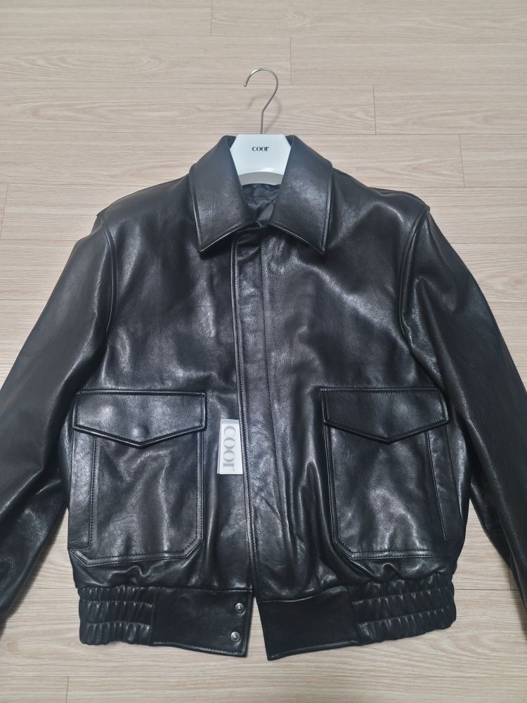 MUSINSA公式 | COOR ベジタブルレザー A-2 ジャケット (ブラック)