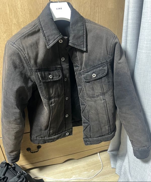 MUSINSA | COOR Mud Dyed Padded Denim Jacket (Washed Indigo)