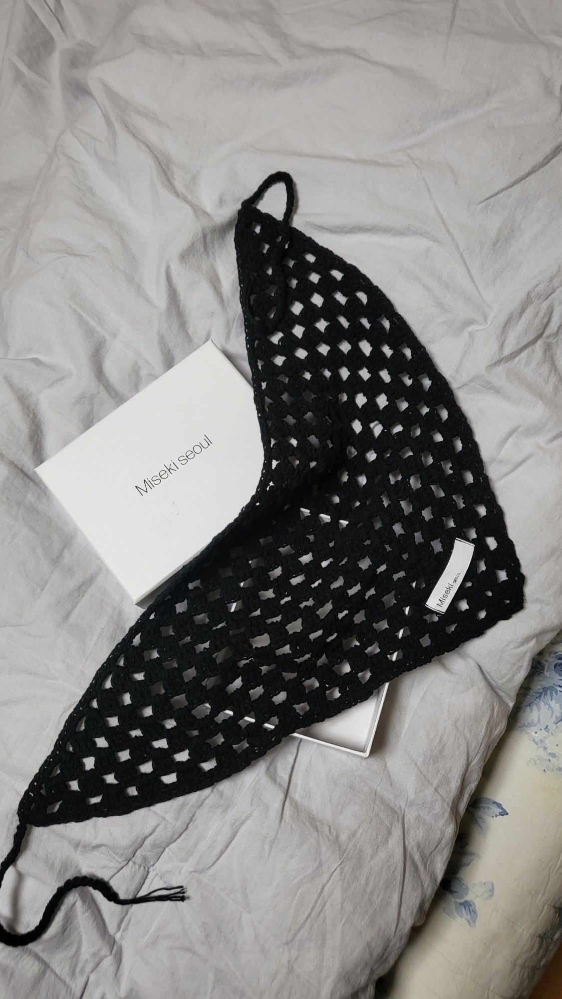 MISEKI SEOUL☆Knit bandana MUSINSA公式 | MISEKI SEOUL Knit bandana BLACK