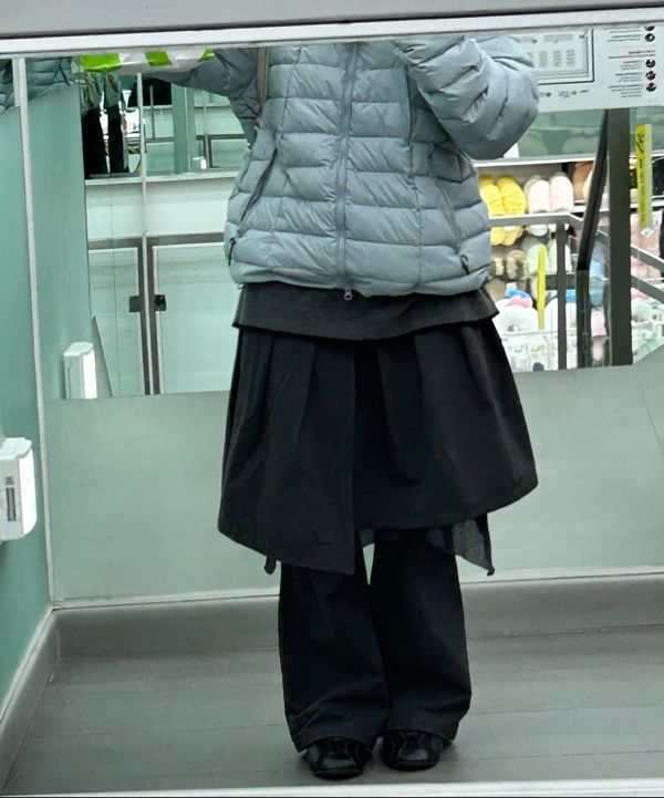 ◆MISEKI SEOUL◆ Draped shirt skirt pants SET CHARCOAL MSK25 MUSINSA | MISEKI SEOUL Draped midi skirt pants SET CHARCOAL
