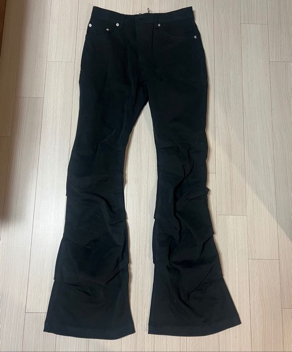 ◆MISEKI SEOUL◆ Cotton shirring bootscut pants BROWN MSK252 Miseki seoul】Shirring bootscut pants | OUR BRAND,Miseki