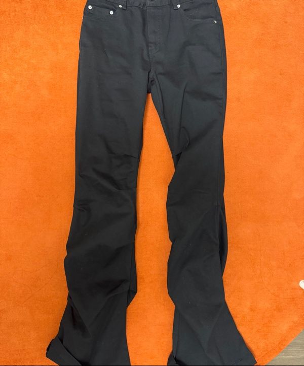 MUSINSA公式 | MISEKI SEOUL Shirring bootscut pants BLACK