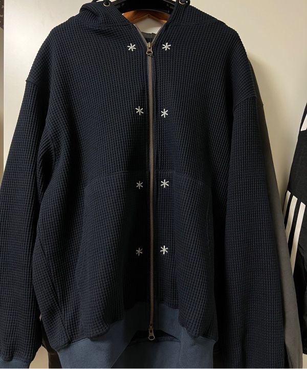 ◆24FW THE COLDEST MOMENT snow waffle hooded zip-up◆ MUSINSA | THE COLDEST MOMENT TCM snow waffle hooded zip-up