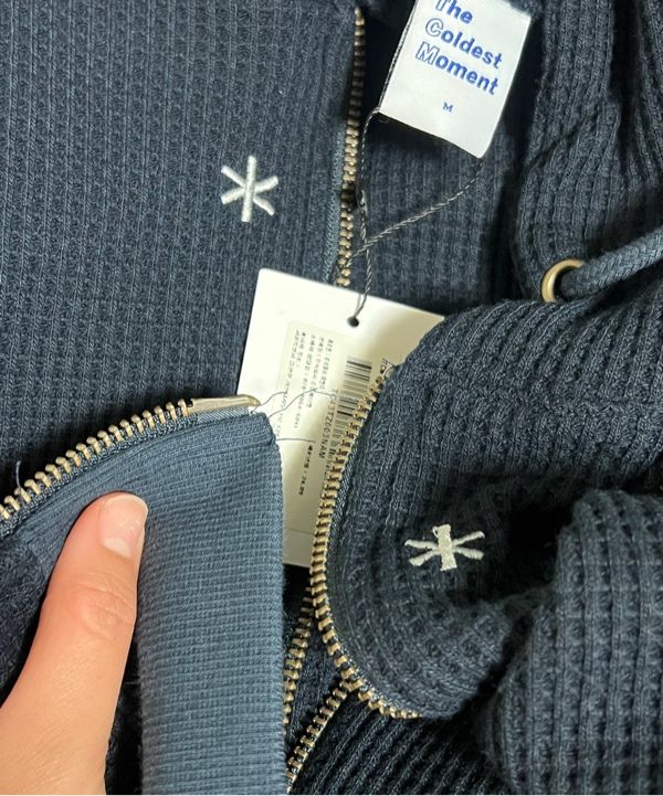 MUSINSA | THE COLDEST MOMENT TCM snow waffle hooded zip-up