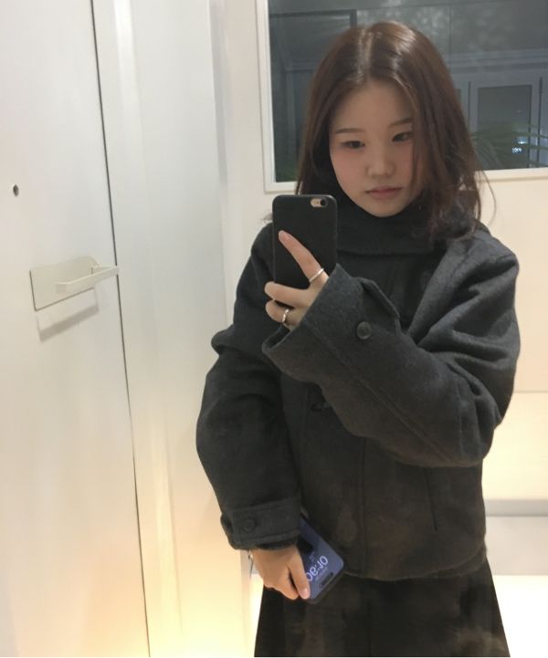 コート [MISEKI SEOUL] Duffle hoodie short coat CHARCOAL MUSINSA公式 | MISEKI SEOUL Duffle hoodie short coat CHARCOAL