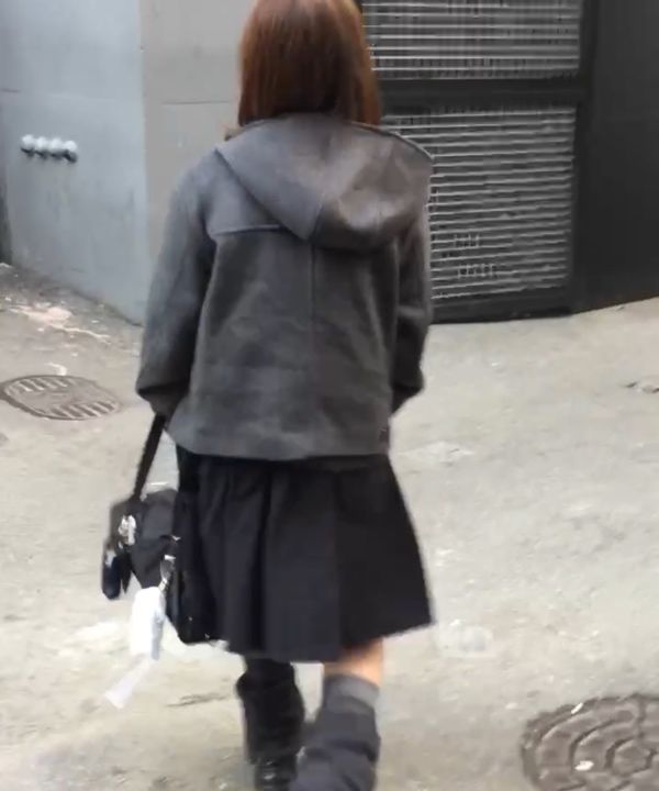 MUSINSA | MISEKI SEOUL Duffle hoodie short coat CHARCOAL