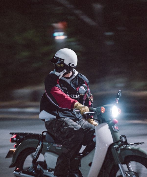 MUSINSA公式 | Honda Motorcycle Track Zip up Jacket Black