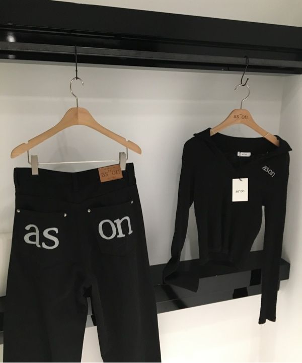 MUSINSA公式 | ASON SMOG WIDE PANTS / BLACK