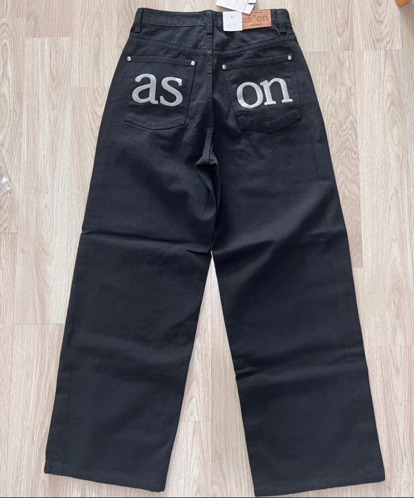 MUSINSA | ASON SMOG WIDE PANTS / BLACK