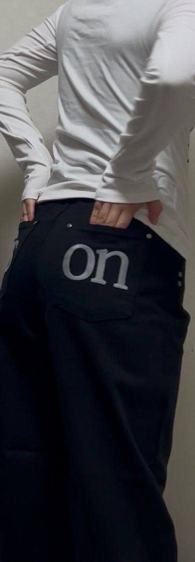 MUSINSA公式 | ASON SMOG WIDE PANTS / BLACK