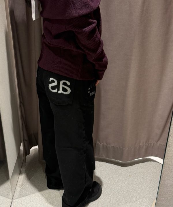 MUSINSA公式 | ASON SMOG WIDE PANTS / BLACK