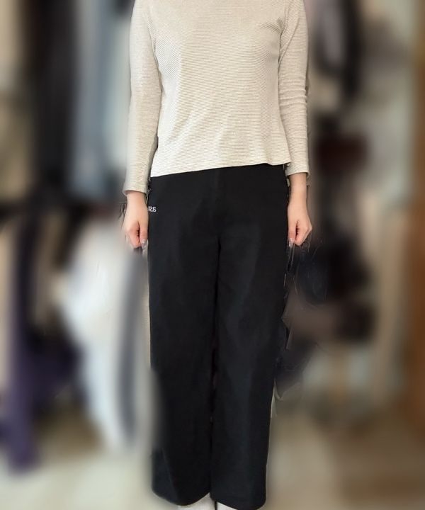 MUSINSA | ASON SMOG WIDE PANTS / BLACK
