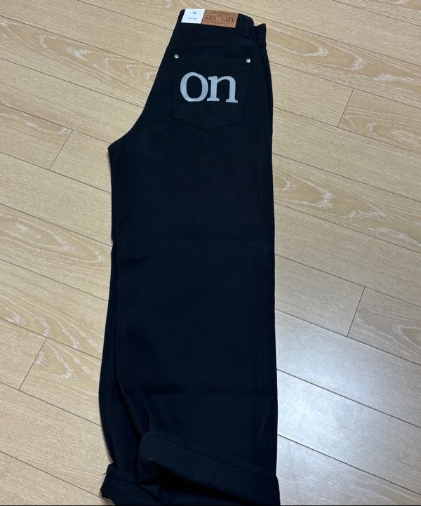 MUSINSA | ASON SMOG WIDE PANTS / BLACK