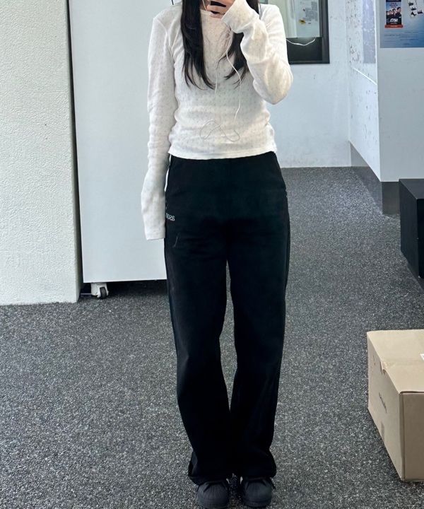 MUSINSA公式 | ASON SMOG WIDE PANTS / BLACK