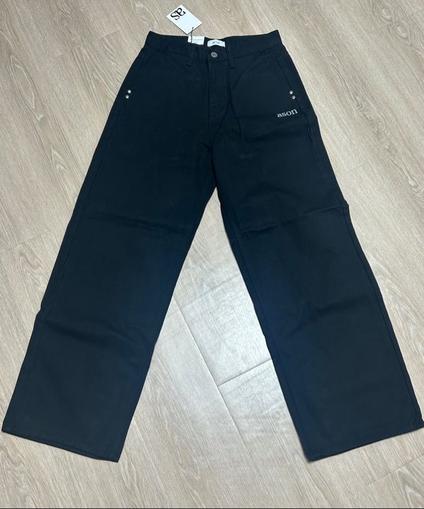 MUSINSA | ASON SMOG WIDE PANTS / BLACK