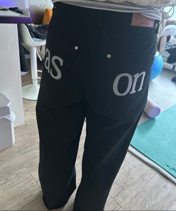 MUSINSA公式 | ASON SMOG WIDE PANTS / BLACK