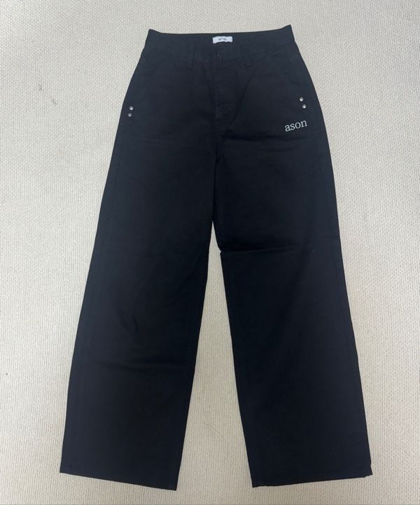 MUSINSA公式 | ASON SMOG WIDE PANTS / BLACK