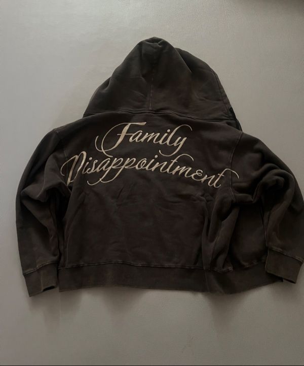 MUSINSA公式 | SCULPTOR Bad Seed Washed Hoodie Zip-Up Charcoal