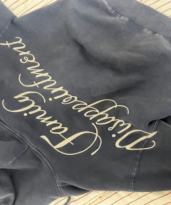 MUSINSA公式 | SCULPTOR Bad Seed Washed Hoodie Zip-Up Dusty Blue