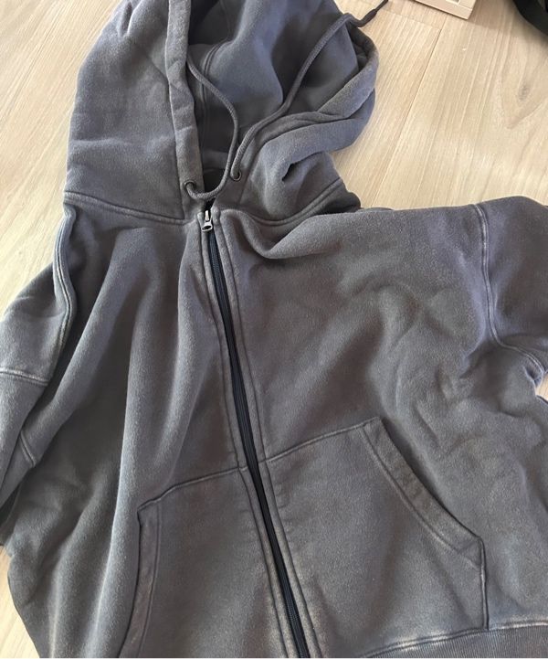 MUSINSA公式 | SCULPTOR Bad Seed Washed Hoodie Zip-Up Dusty Blue