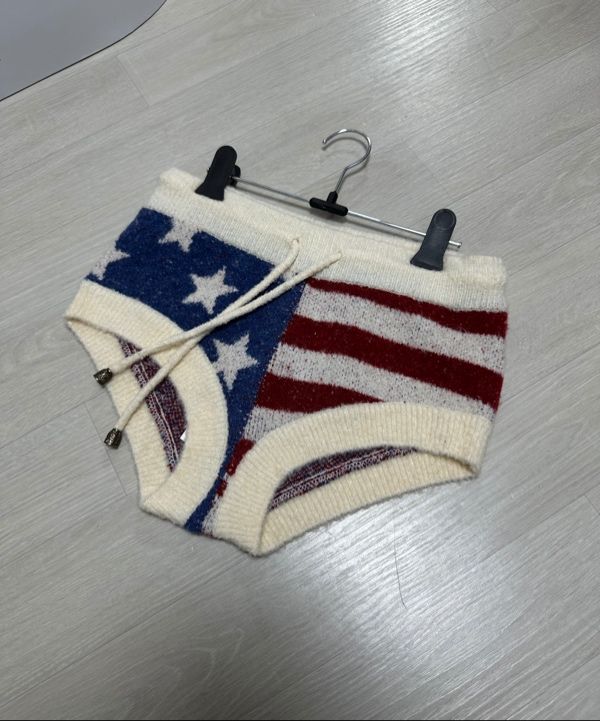 MUSINSA | SCULPTOR Boucle Micro Shorts Flag