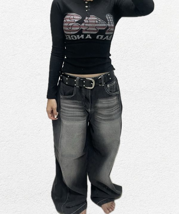 MUSINSA | SCULPTOR Flag Raglan T-shirt Black