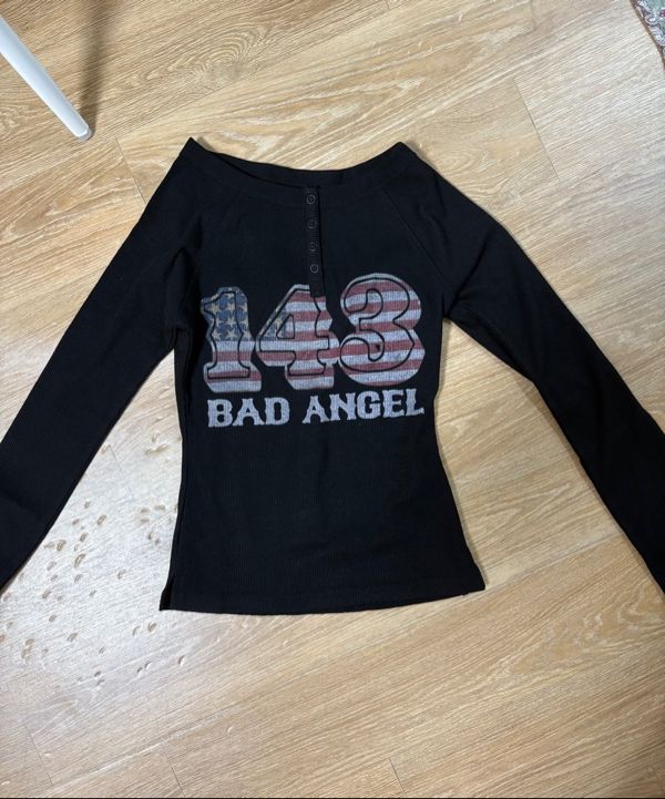 MUSINSA公式 | SCULPTOR Flag Raglan T-shirt Black