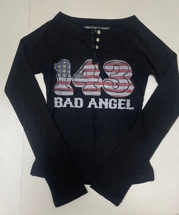 【SCULPTOR】Flag RaglanTシャツ 143 BAD ANGEL SCULPTOR】Flag RaglanTシャツ 143 BAD ANGEL SCULPTOR】Flag RaglanT