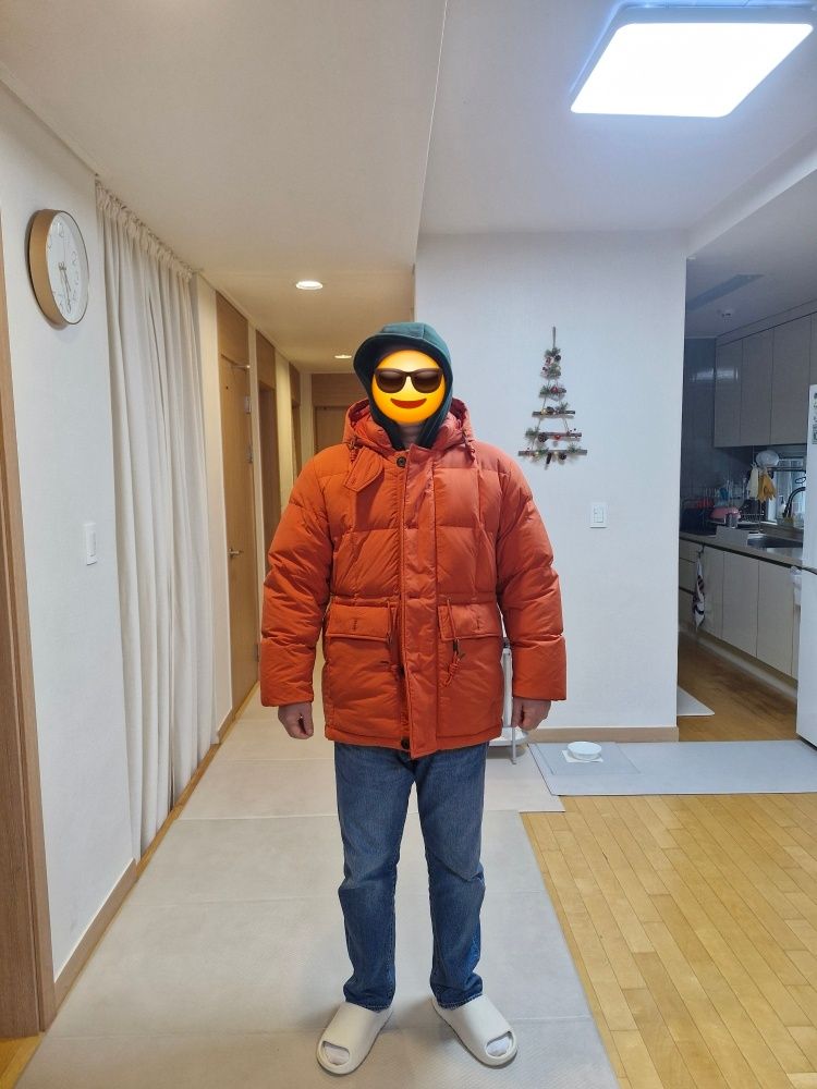 MUSINSA公式 | MUSINSA STANDARD カラコラムダウンパーカー [オレンジ]