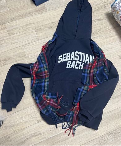 MUSINSA公式 | SCHISM INDUCING MUFFLER HOODIE NAVY